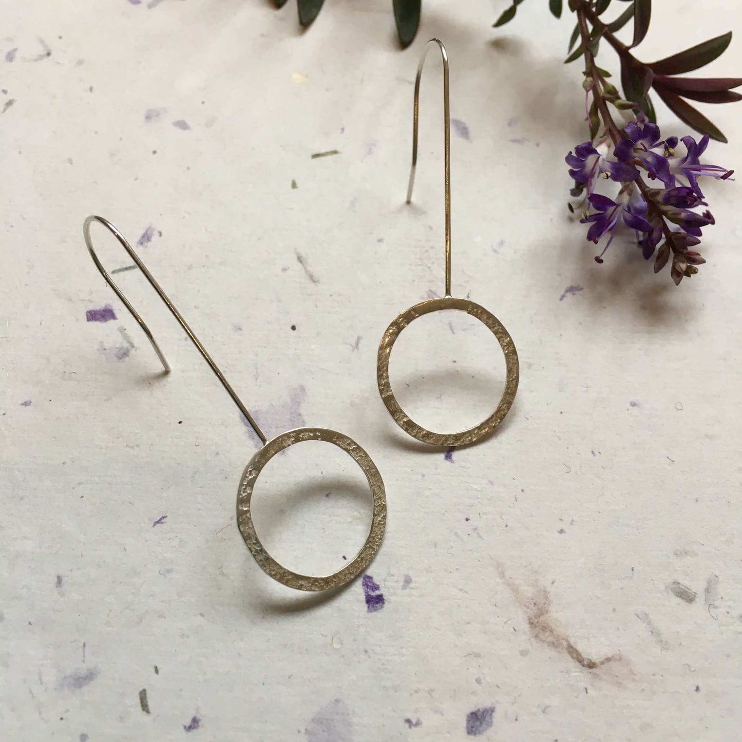 Earrings Lace Print - Drop Sterling Silver Earrings homeware shops bristol gift shops bristol Ava & Bea