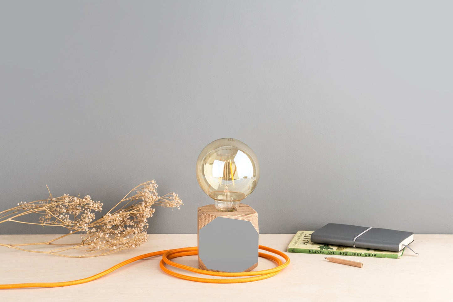 Geo Lamp Geo Filament Lamp in Blush Pink homeware shops bristol gift shops bristol Priormade