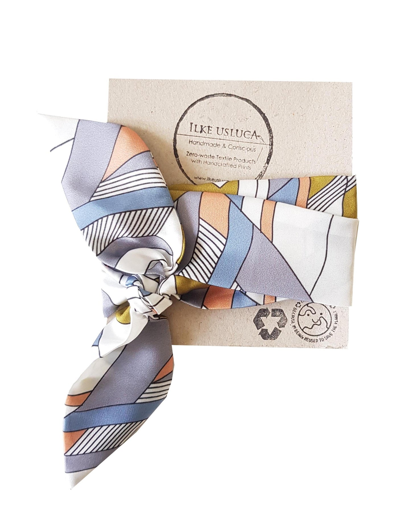 Head Scarf Head Scarf in 'Sky' Print homeware shops bristol gift shops bristol Ilke Usluca Design