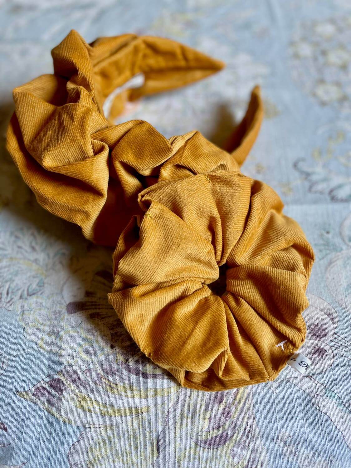 Mustard Corduroy Scrunchies homeware shops bristol gift shops bristol Able Mabel