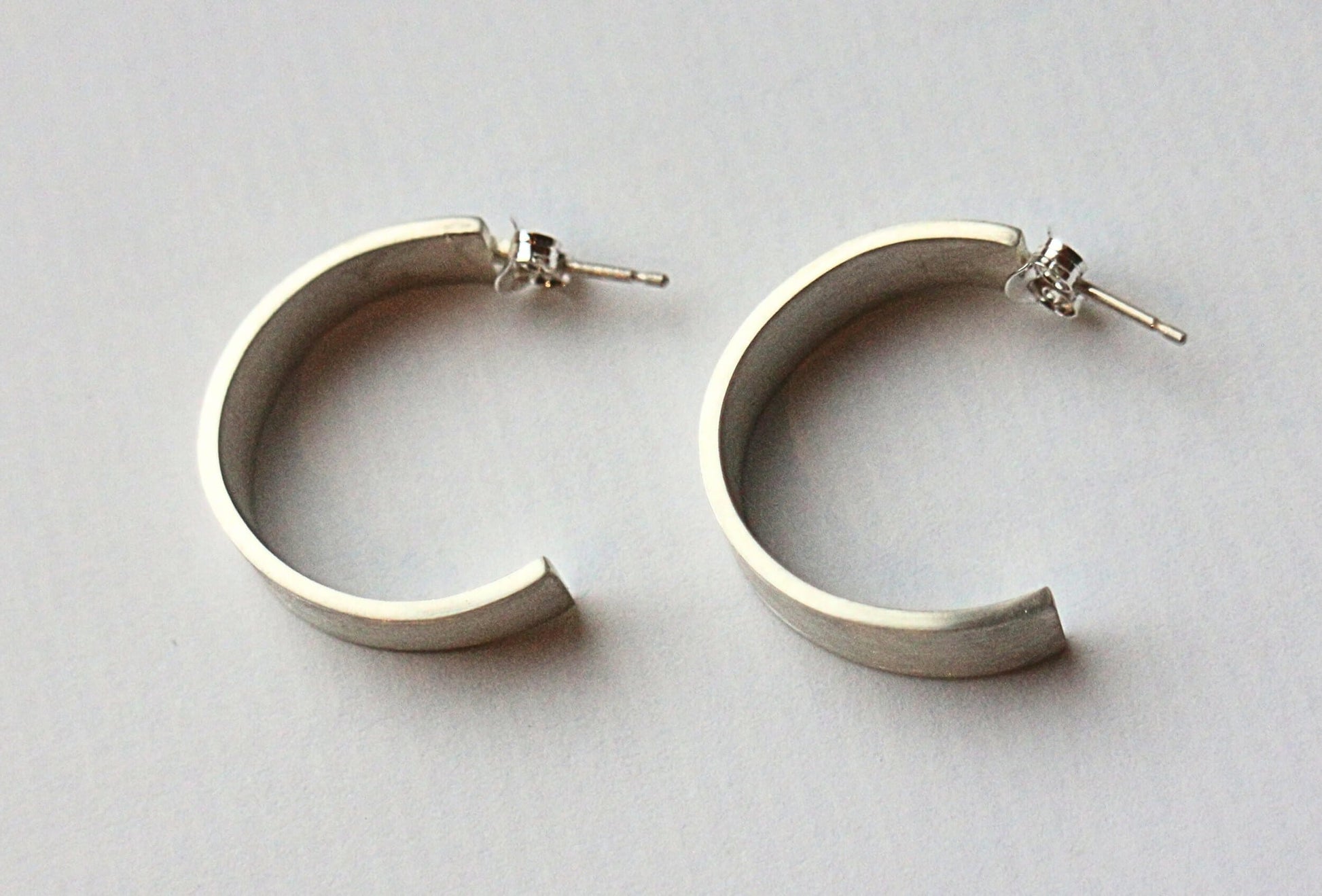 Earrings Chunky Hoops - Sterling Silver homeware shops bristol gift shops bristol Amelia Stone Jewellery