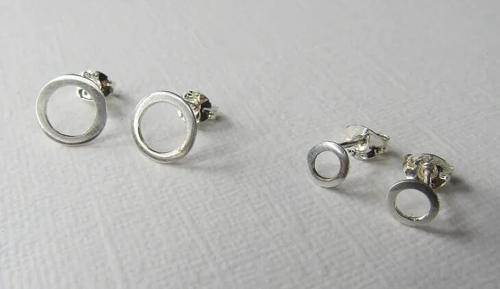 Earrings 'Knot' Studs - Sterling Silver  (two sizes) homeware shops bristol gift shops bristol Amelia Stone Jewellery