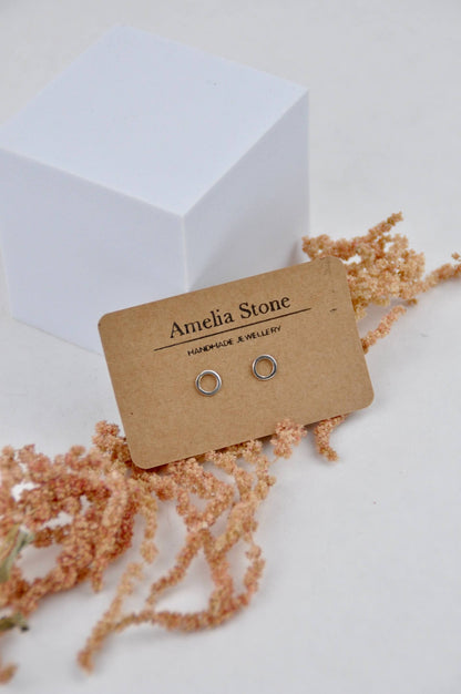 Earrings 'Knot' Studs - Sterling Silver  (two sizes) homeware shops bristol gift shops bristol Amelia Stone Jewellery