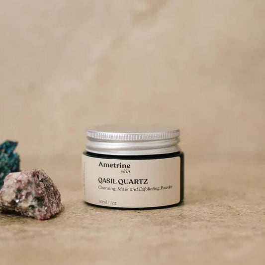 Qasil Quartz Cleansing Mask & Exfoliating Powder - 60ml homeware shops bristol gift shops bristol Ametrine Skin