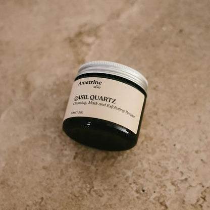 Qasil Quartz Cleansing Mask & Exfoliating Powder - 60ml homeware shops bristol gift shops bristol Ametrine Skin