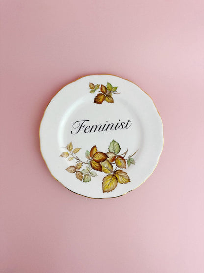 Ceramics Decorative Wall Plate - Feminist (multiple designs) - *As Seen In The Guardian Gift Guide homeware shops bristol gift shops bristol Beau & Badger