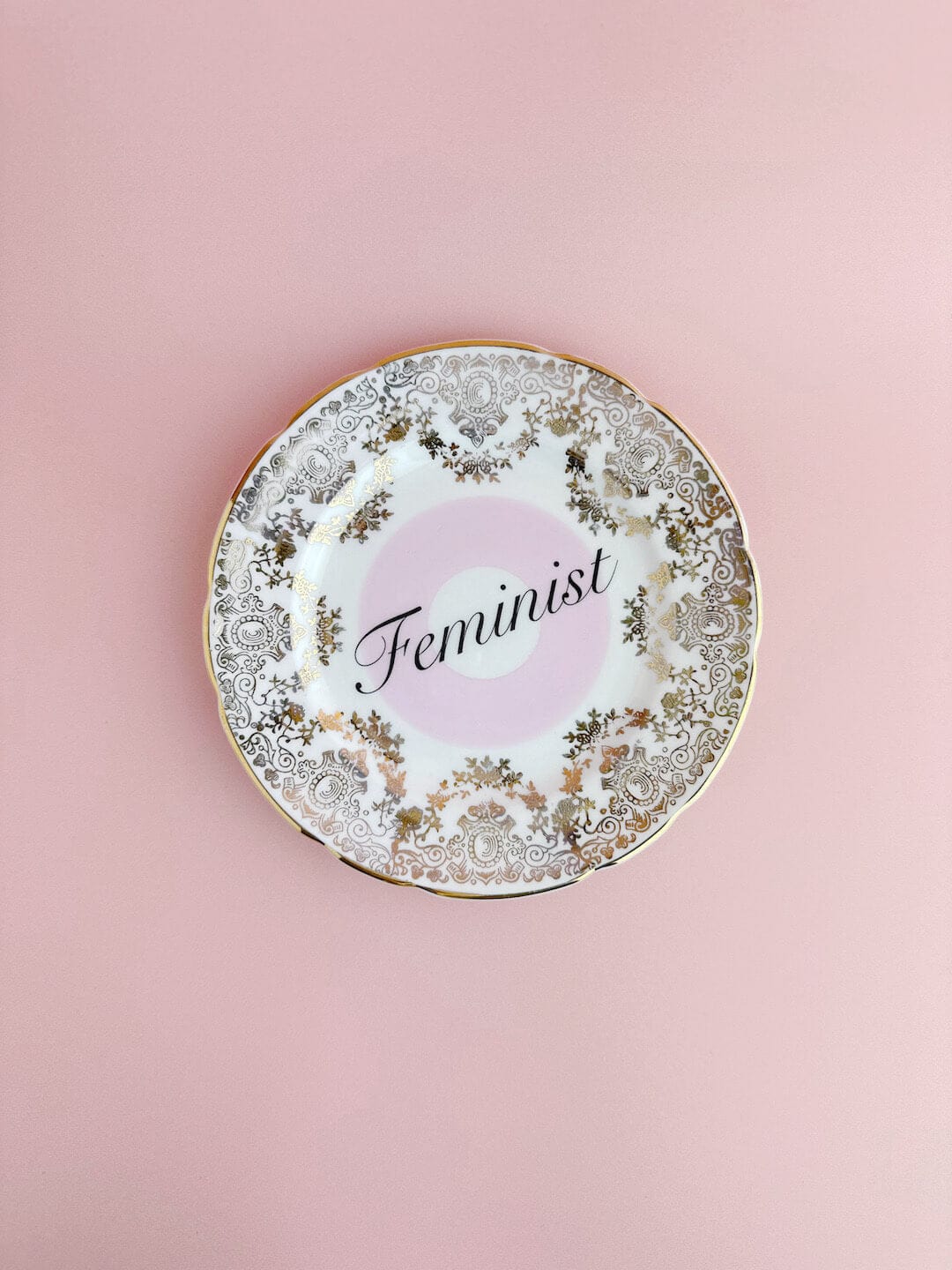 Ceramics #94 Decorative Wall Plate - Feminist (multiple designs) - *As Seen In The Guardian Gift Guide homeware shops bristol gift shops bristol Beau & Badger
