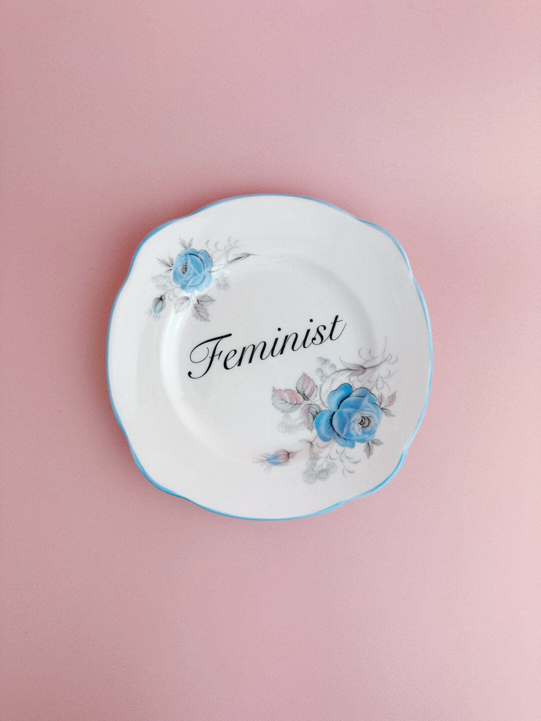 Ceramics #74 Decorative Wall Plate - Feminist (multiple designs) - *As Seen In The Guardian Gift Guide homeware shops bristol gift shops bristol Beau & Badger
