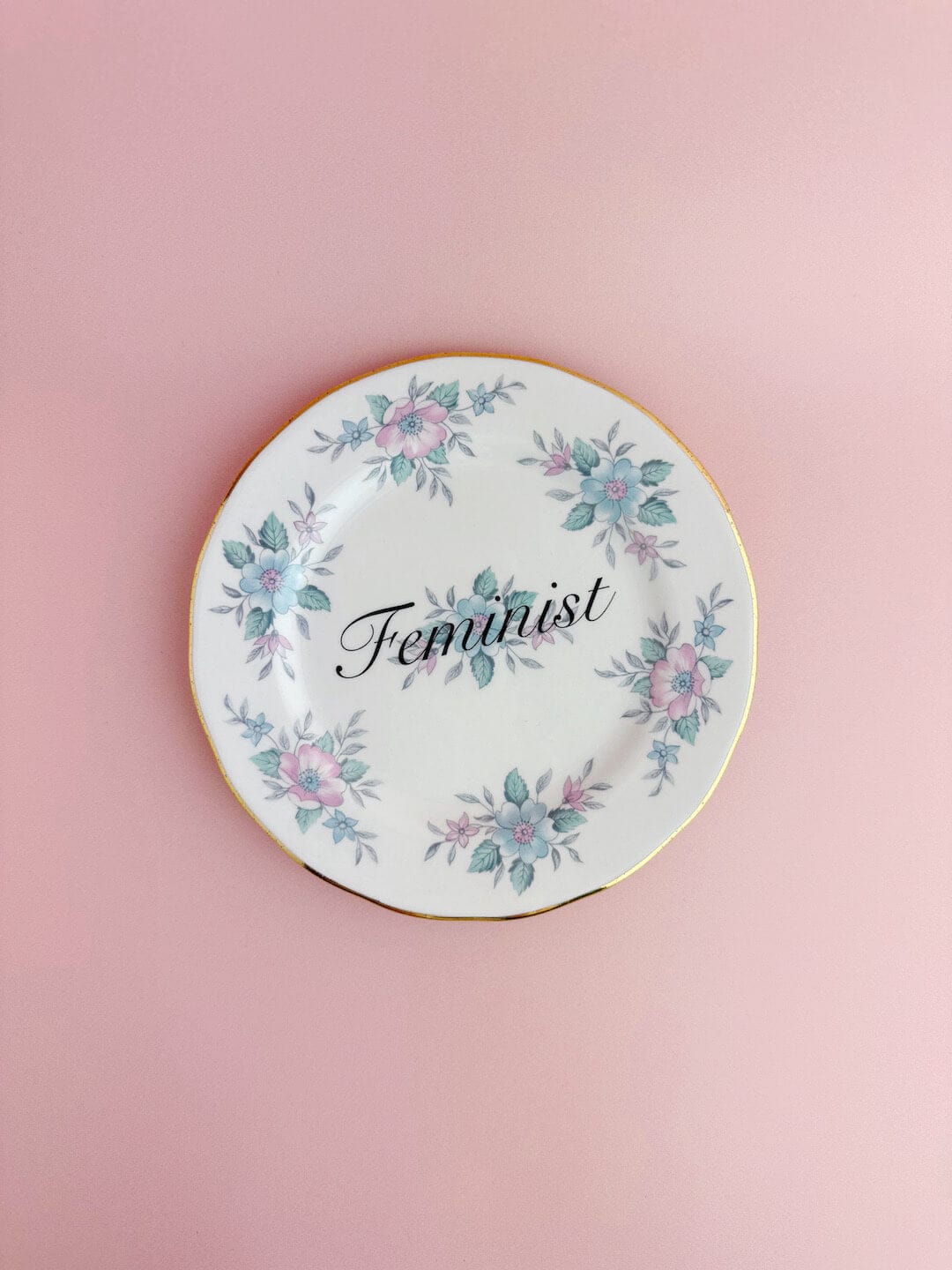 Ceramics #87 Decorative Wall Plate - Feminist (multiple designs) - *As Seen In The Guardian Gift Guide homeware shops bristol gift shops bristol Beau & Badger