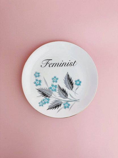 Ceramics #13 Decorative Wall Plate - Feminist (multiple designs) - *As Seen In The Guardian Gift Guide homeware shops bristol gift shops bristol Beau & Badger