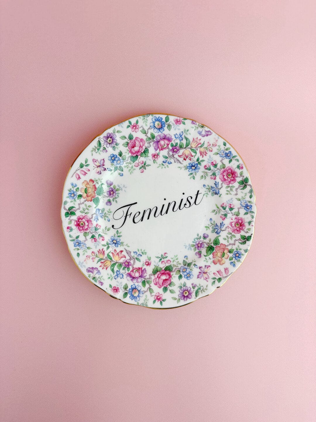 Ceramics Decorative Wall Plate - Feminist (multiple designs) - *As Seen In The Guardian Gift Guide homeware shops bristol gift shops bristol Beau & Badger