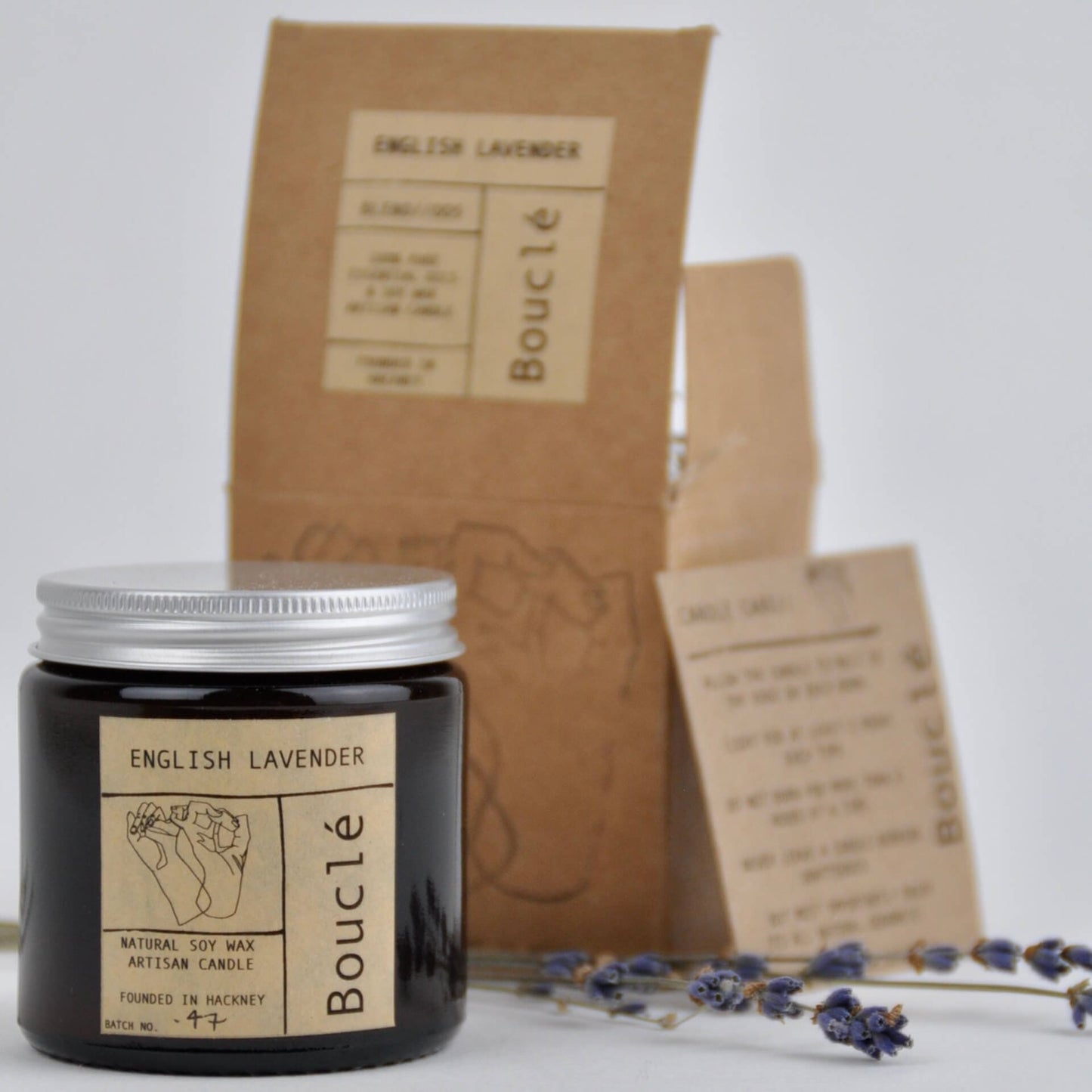Candle English Lavender Candle homeware shops bristol gift shops bristol Bouclé