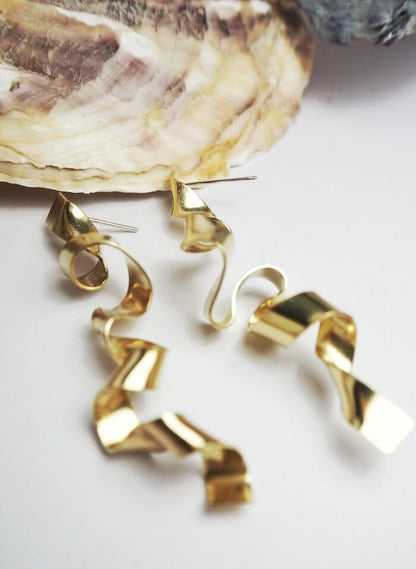 Handmade Earrings ANTIK Ribbon Earrings homeware shops bristol gift shops bristol By Maraca