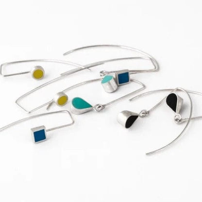 Earrings Contemporary Round Wire Earrings (various colours) homeware shops bristol gift shops bristol Clare Lloyd