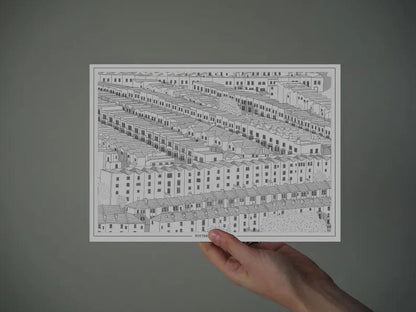Print Holy Nativity, Totterdown Print - A4 (various colours) homeware shops bristol gift shops bristol Ellie Rowe Design