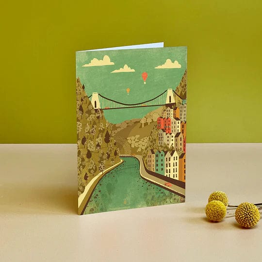 Greetings Card Clifton Suspension Bridge Greeting Card Bristol Scenes Greetings Card (various designs) homeware shops bristol gift shops bristol Emy Lou Holmes