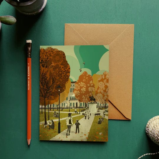 Greetings Card Queen Square Greeting Card Bristol Scenes Greetings Card (various designs) homeware shops bristol gift shops bristol Emy Lou Holmes