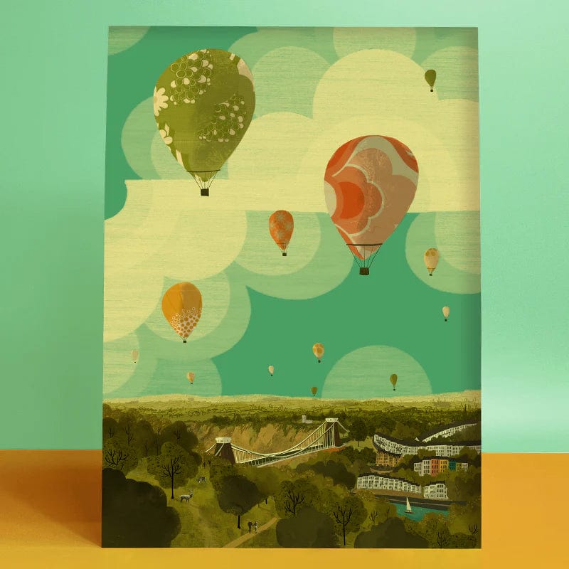 Print Balloon Fiesta A3 Print Bristol Scenes A3 Print (various designs) homeware shops bristol gift shops bristol Emy Lou Holmes
