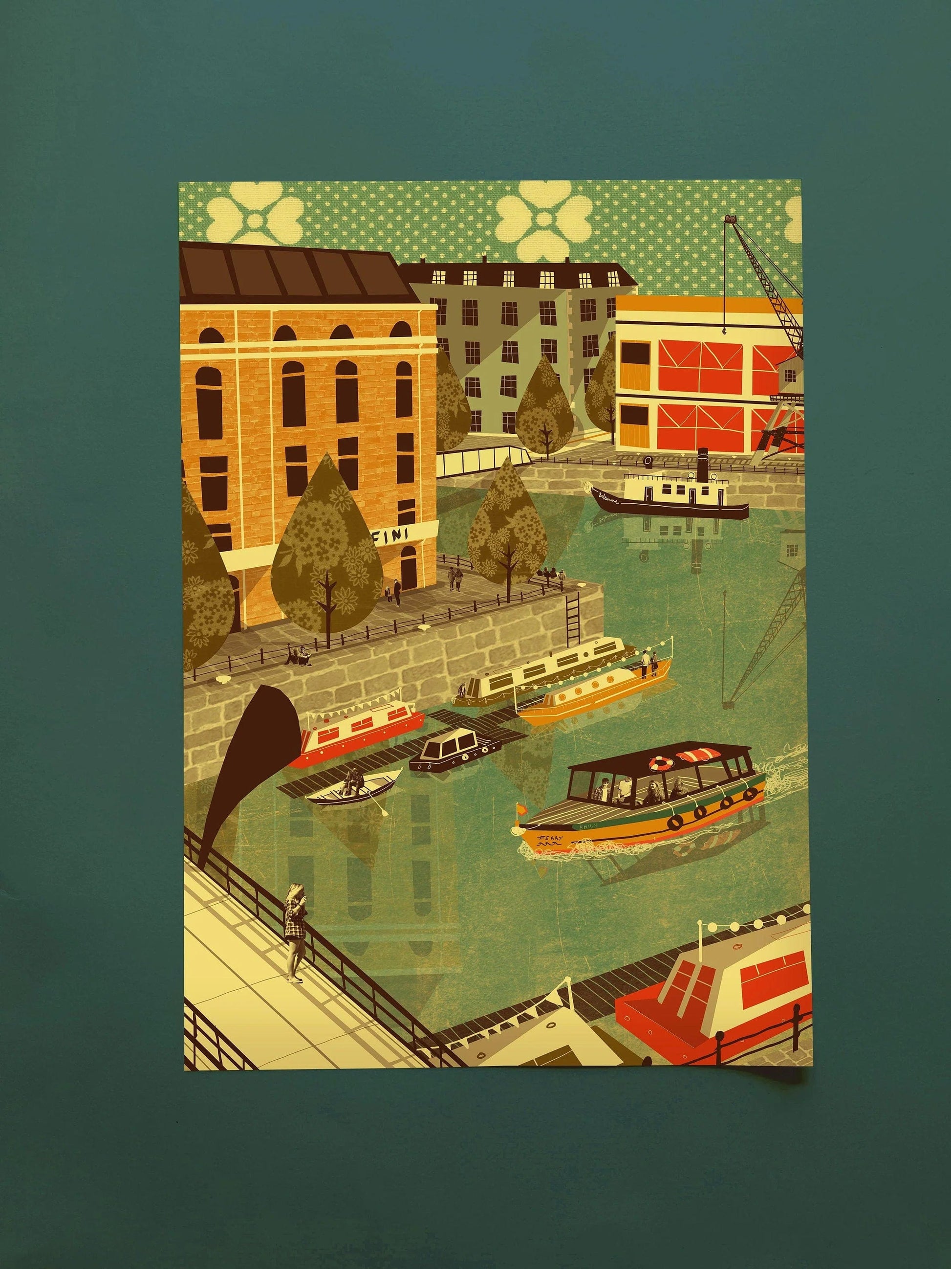 Print Harbourside A3 Print Bristol Scenes A3 Print (various designs) homeware shops bristol gift shops bristol Emy Lou Holmes