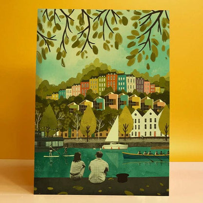 Print Rainbow Houses A3 Print Bristol Scenes A3 Print (various designs) homeware shops bristol gift shops bristol Emy Lou Holmes