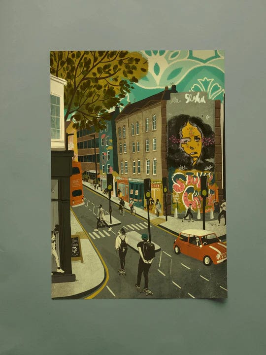 Print Stokes Croft A3 Print Bristol Scenes A3 Print (various designs) homeware shops bristol gift shops bristol Emy Lou Holmes