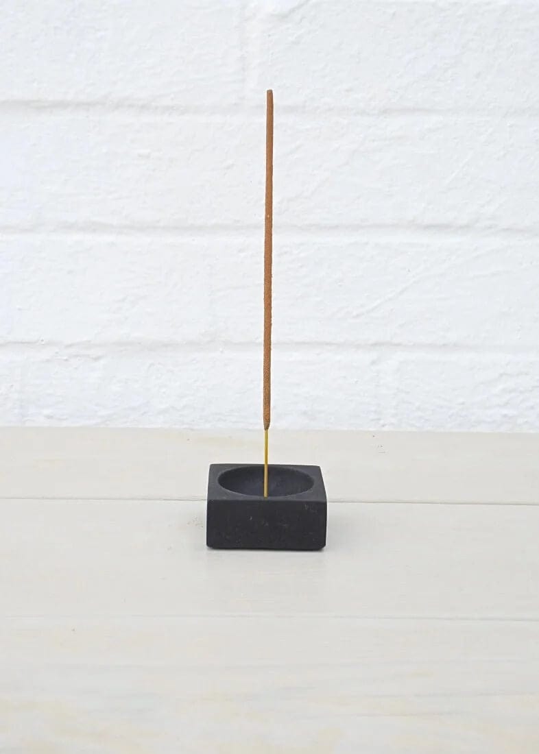 Incense Holder Black Concrete Incense Holder homeware shops bristol gift shops bristol Fern