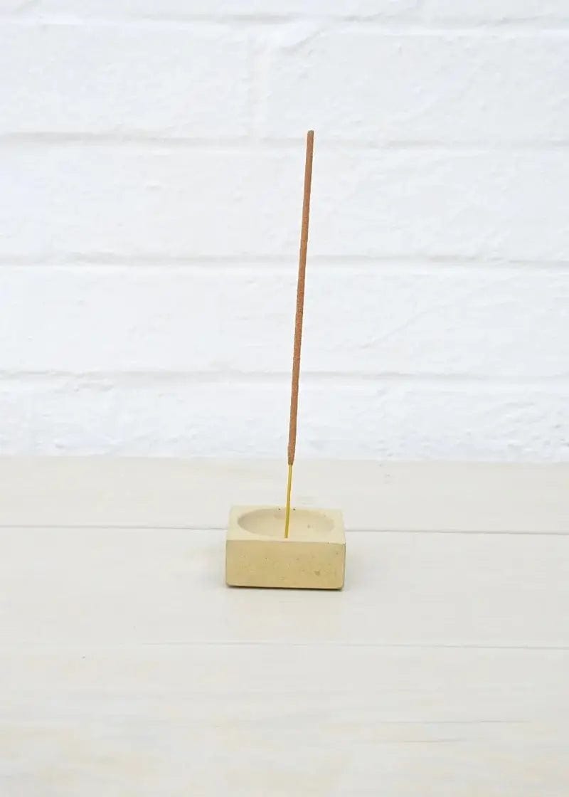 Incense Holder Coastline Yellow Concrete Incense Holder homeware shops bristol gift shops bristol Fern