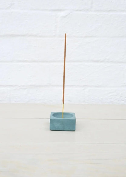 Incense Holder Teal Concrete Incense Holder homeware shops bristol gift shops bristol Fern