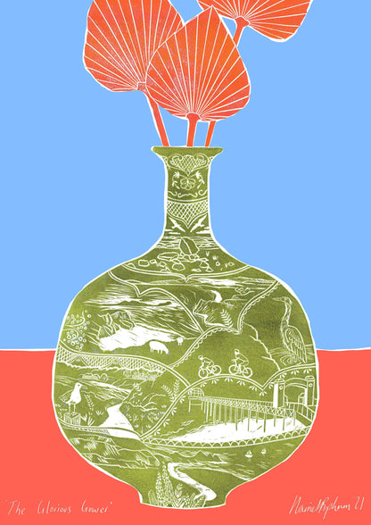 Prints Glorious Gower A3 Giclee Print (Unframed) homeware shops bristol gift shops bristol Harriet Popham
