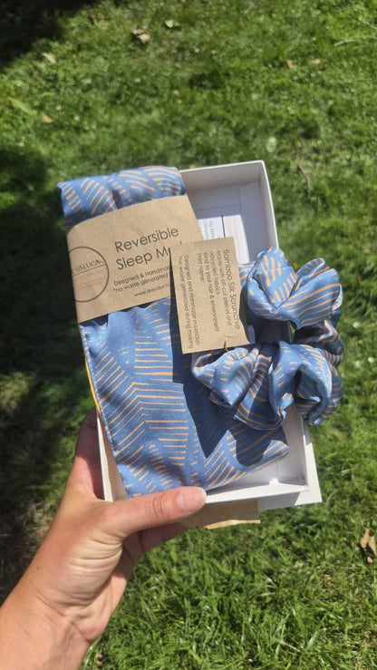 Sleep Set Pearl Sleep Set With Eye Mask and Scrunchie (Various Colours) homeware shops bristol gift shops bristol Ilke Usluca Design