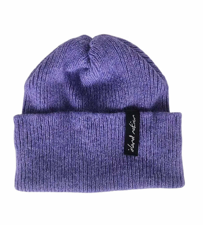 Hat Ribbed Hat - Heather homeware shops bristol gift shops bristol Island Nation