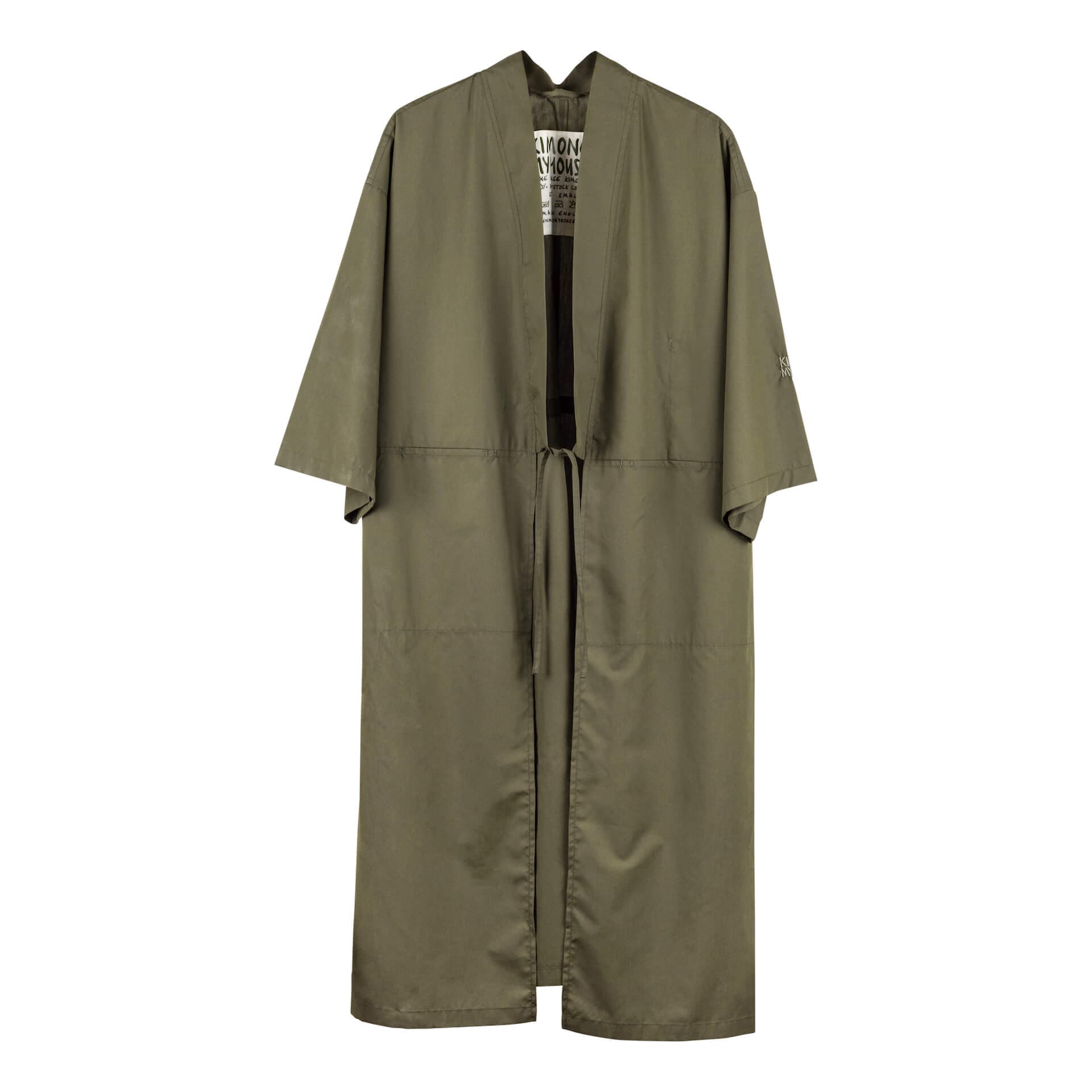 Jackets & Coats Small The House Kimono - Olive Green Crisp Cotton homeware shops bristol gift shops bristol Kimono My House