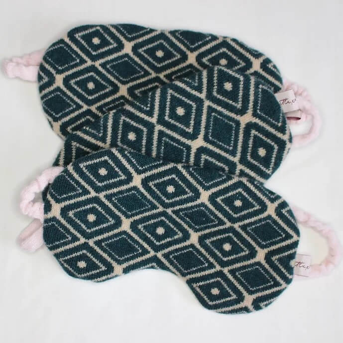 Luxury Knitted Eye Masks homeware shops bristol gift shops bristol Knitluxe Studio