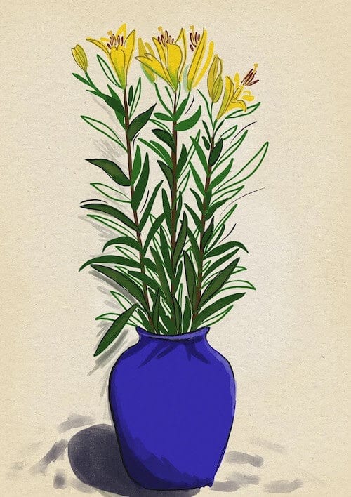Print Digital print of Lily Vase Digital Print of Bristol Scenes A5 (various designs) homeware shops bristol gift shops bristol Laurel Molly