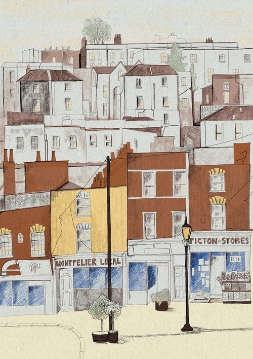 Print Giclee Print of Montpelier Giclee Print of Bristol Scenes A4 (various designs) homeware shops bristol gift shops bristol Laurel Molly