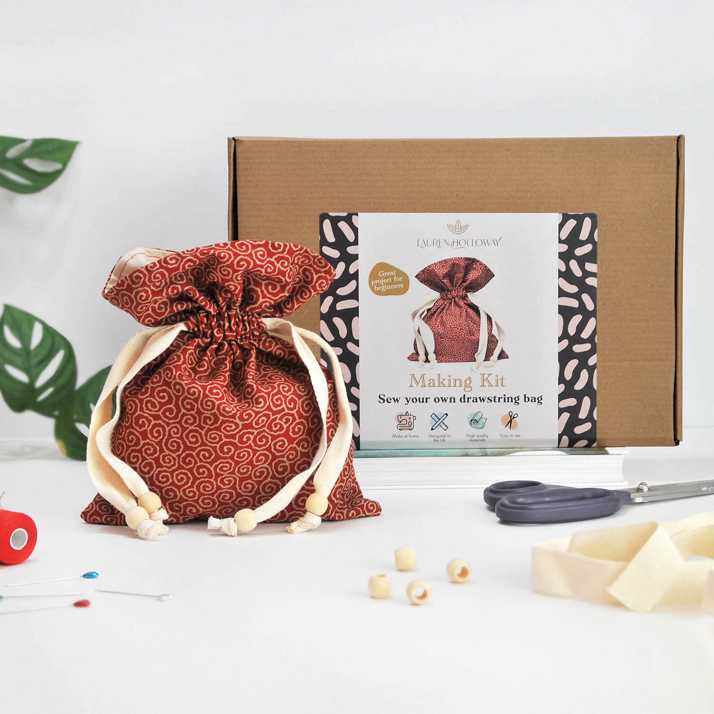 Making Kits Sew Your Own Drawstring Bag Making Kit homeware shops bristol gift shops bristol Lauren Holloway