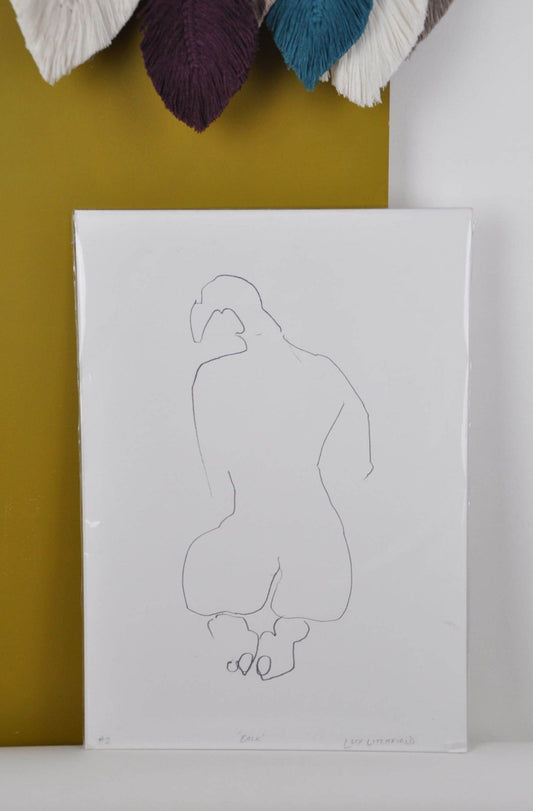 Prints Printed Figures - 'Back' homeware shops bristol gift shops bristol Lucy Litchfield