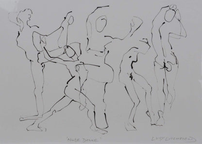 Prints Printed Figures - 'Nude Dance' homeware shops bristol gift shops bristol Lucy Litchfield