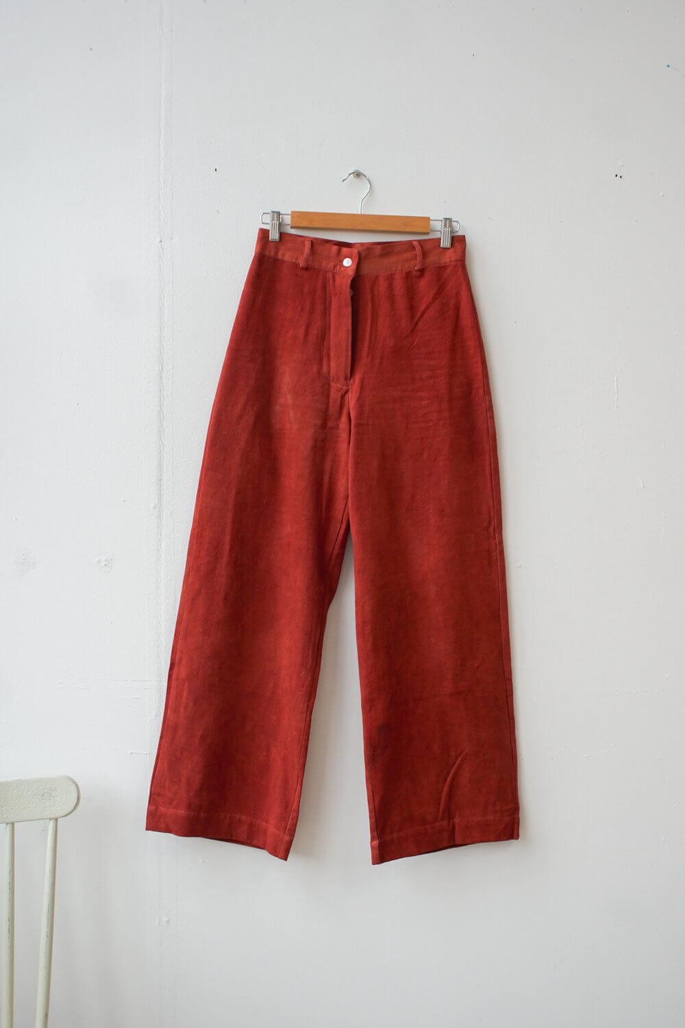 Clothing Twill Trousers in 'Piper Rosso' homeware shops bristol gift shops bristol Mahika Kala