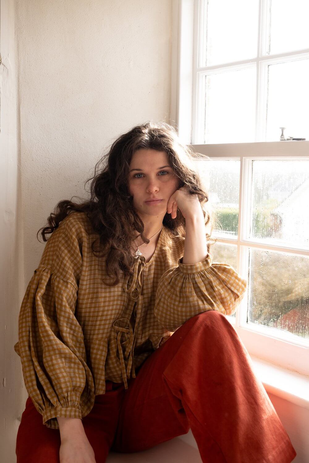 Tops Cornelia Linen Top - 'Flaxen' homeware shops bristol gift shops bristol Mahika Kala