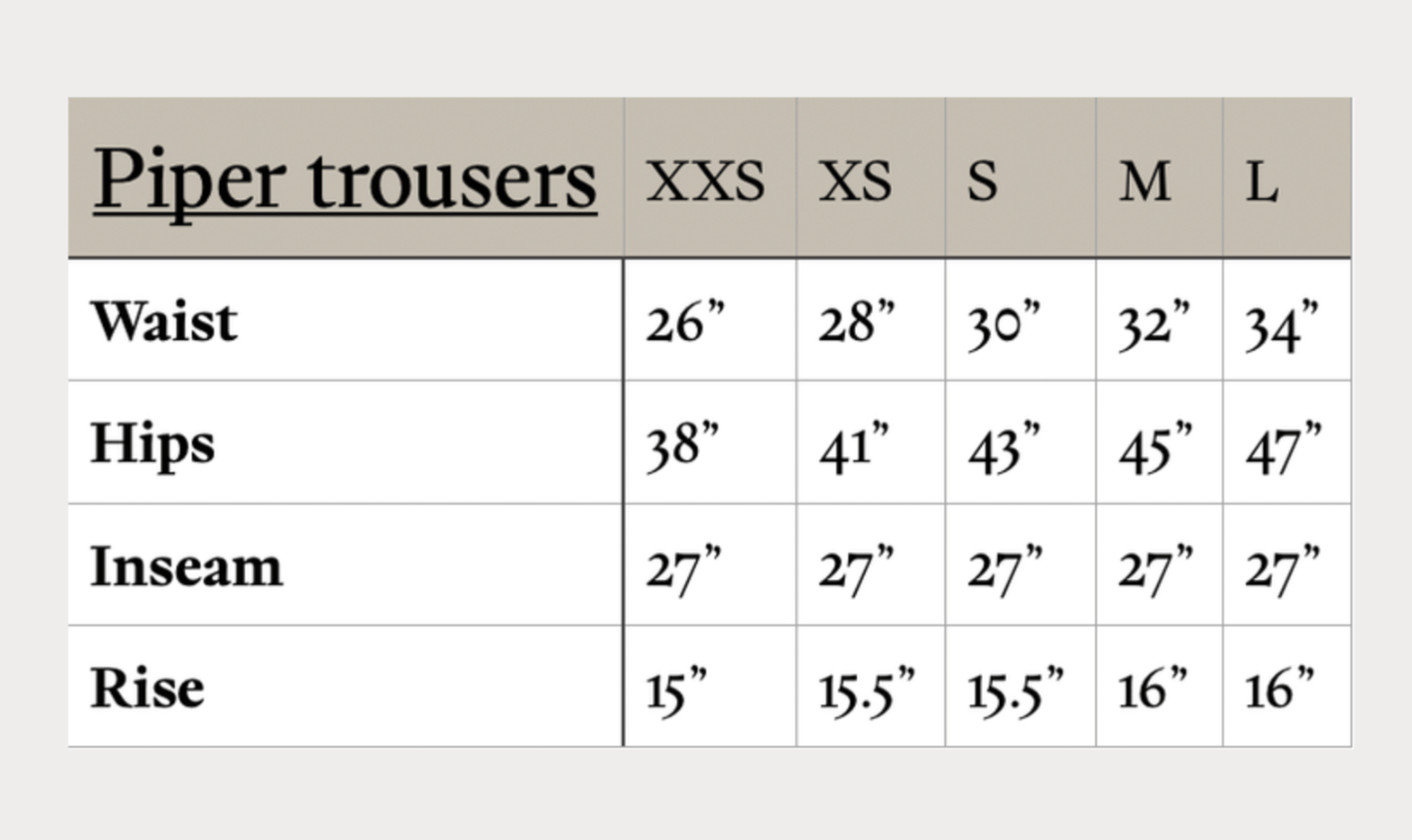 Trousers Twill Trousers in 'Piper Rust' homeware shops bristol gift shops bristol Mahika Kala