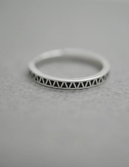 Ring M (silver) Ziggy Ring in Eco Silver or Brass homeware shops bristol gift shops bristol May Hofman