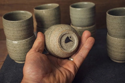 Handmade Cup Pale Sage Celadon 6oz Yunomi Cup homeware shops bristol gift shops bristol Nicholas Dover Ceramics