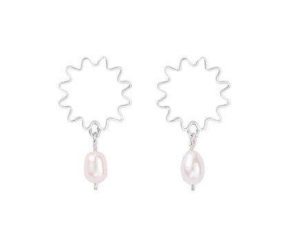 Earrings Recycled Silver Mini Pearl Studs - Recycled Silver or Gold Vermeil homeware shops bristol gift shops bristol Olivia Taylor