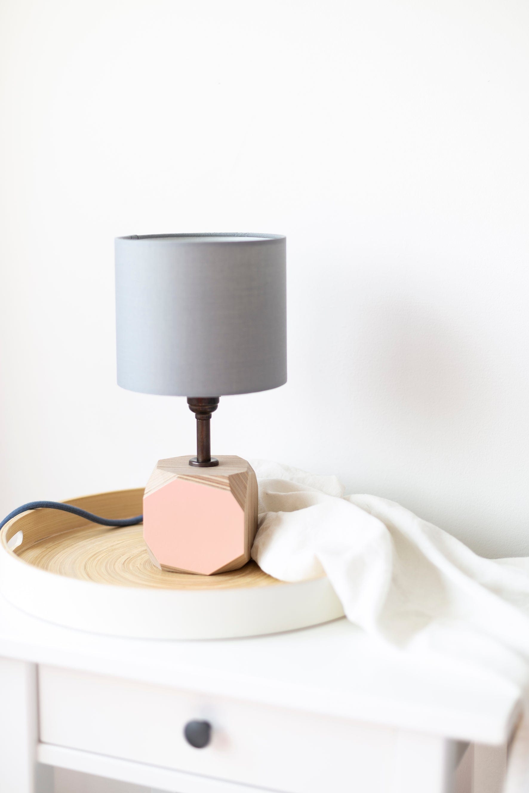 Geo Lamp Geo 100 Lamp in Blush Pink homeware shops bristol gift shops bristol Priormade