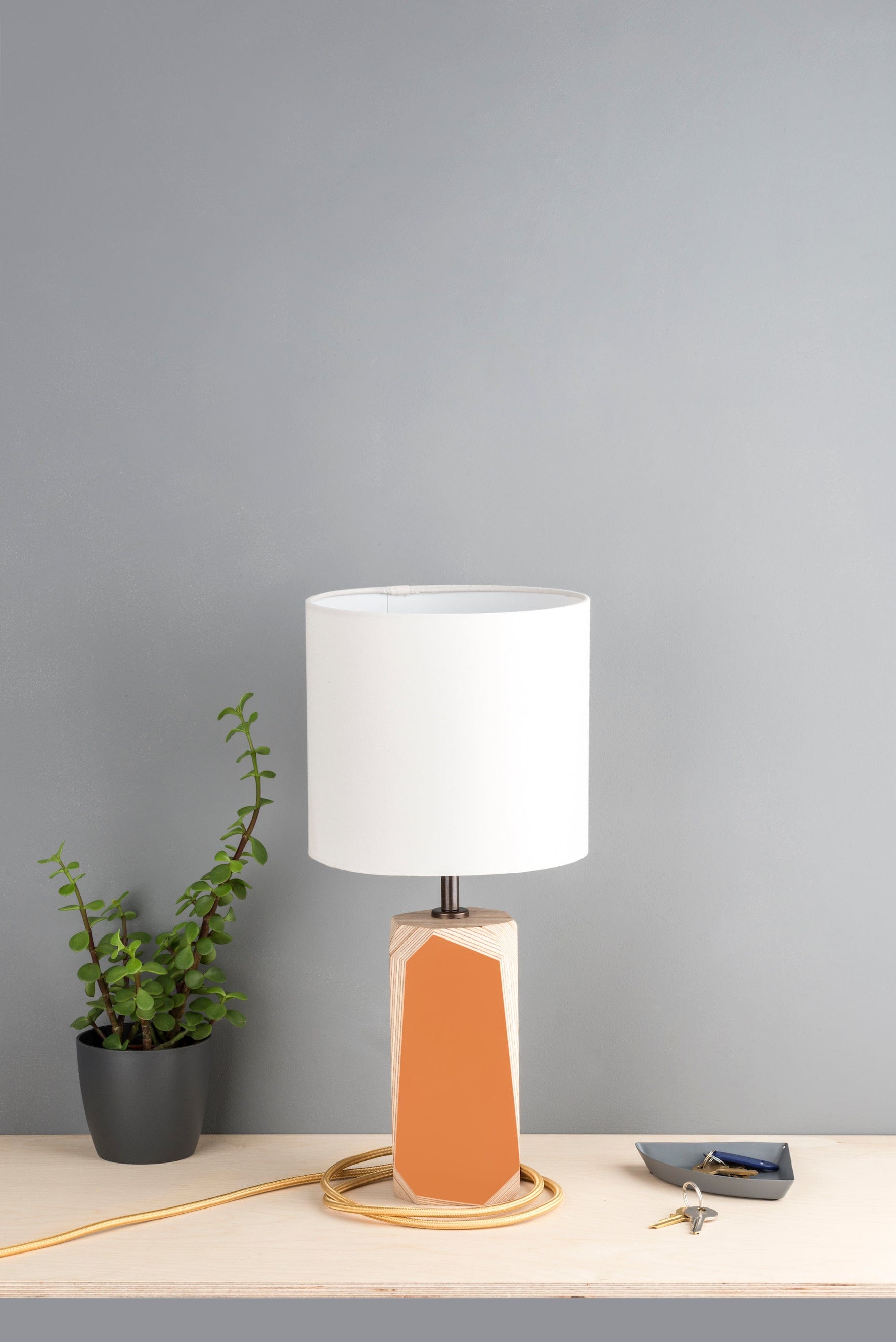 Geo Lamp Geo 200 Lamp in Rust Orange homeware shops bristol gift shops bristol Priormade
