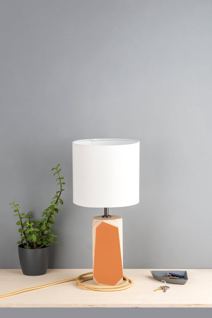 Geo Lamp Geo 200 Lamp in Rust Orange homeware shops bristol gift shops bristol Priormade
