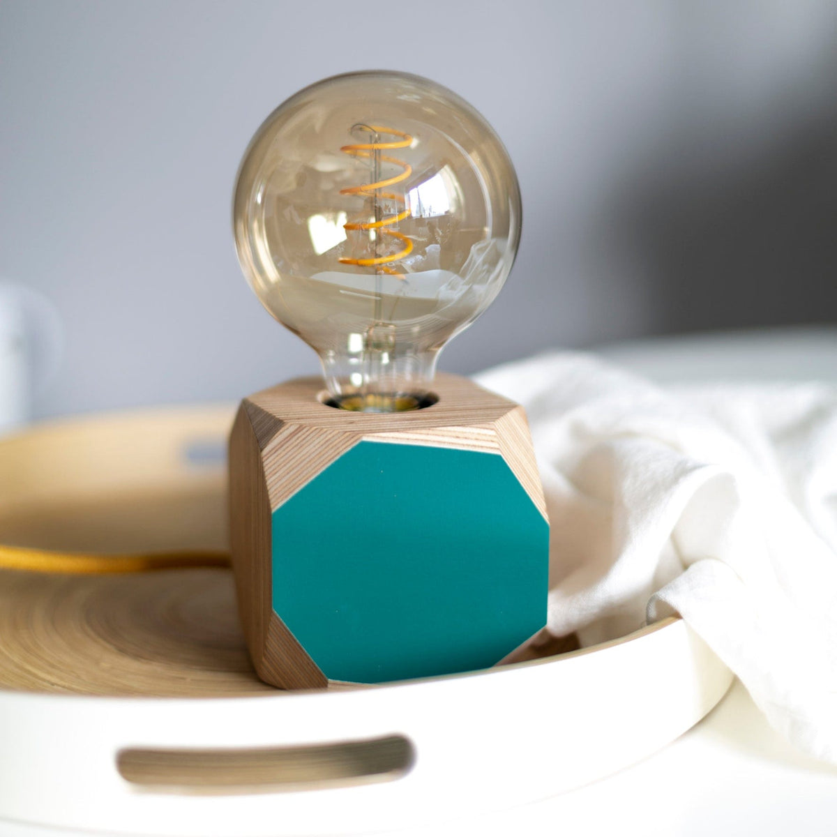 Priormade Geo Lamp Geo Filament Lamp in Charcoal