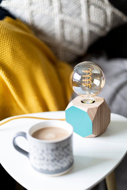 Geo Lamp Geo Filament Lamp in Mint homeware shops bristol gift shops bristol Priormade