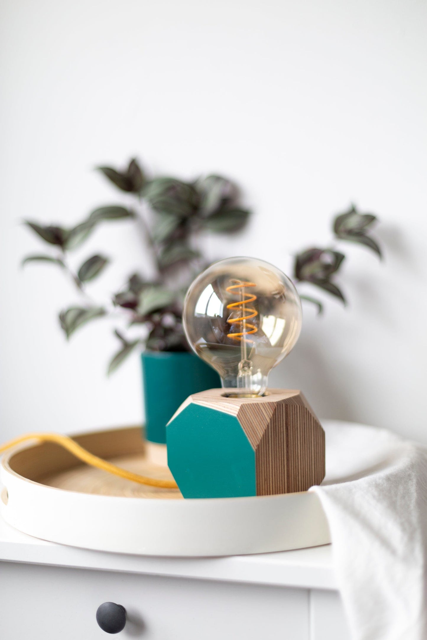 Geo Lamp Geo Filament Lamp in Mustard Yellow homeware shops bristol gift shops bristol Priormade